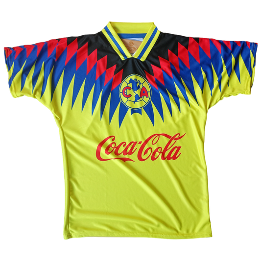 Jersey Retro Club América 1994 Local Amarilla – La grandeza en su máxima expresión 💛💙🦅