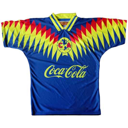 Jersey Retro Club América 1994 Visita Azul – El poder de las Águilas en su visita ⚽💙🦅