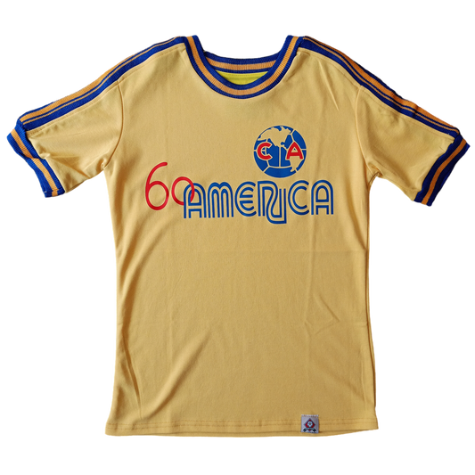 Jersey Retro Club América Amarillo – 60 Aniversario ¡Celebrando la grandeza! 💛🦅