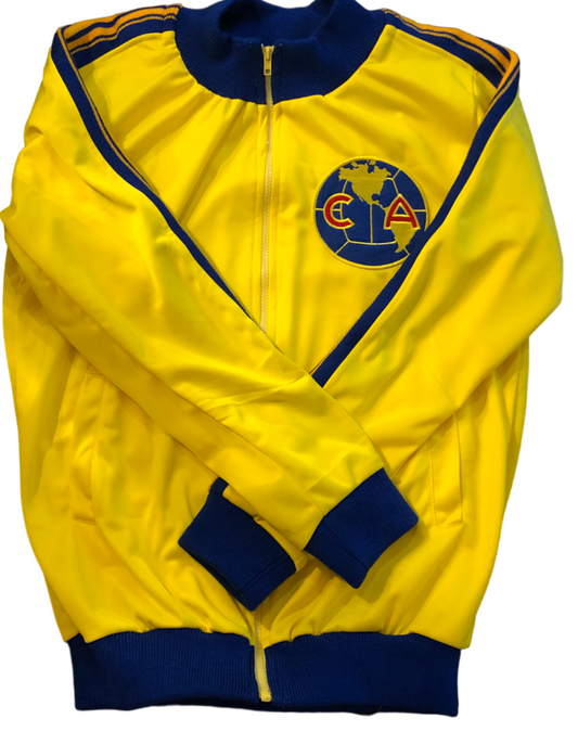 Chamarra Retro Club América 1976 – El legado de las Águilas en su máxima expresión 🦅💛💙