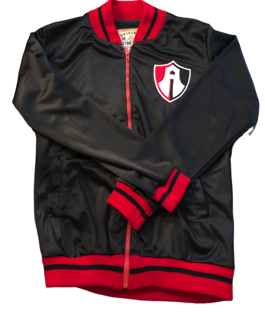 Chamarra Retro Atlas 1965 – Elegancia y Tradición Rojinegra 🔴⚫🔥