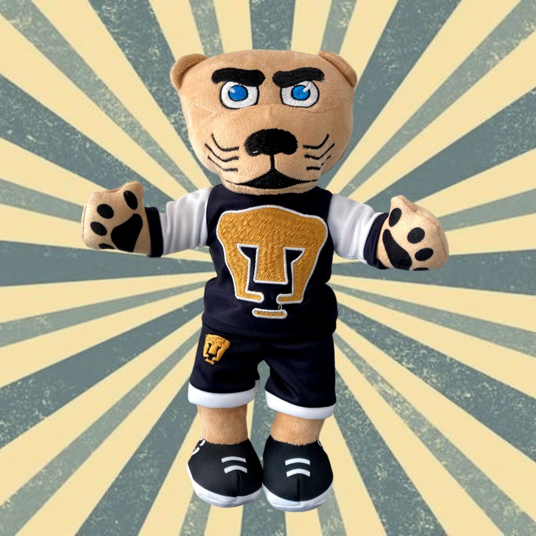 Goyo-Pumas Blanco Negro ¡Con Sonido! 34 cm