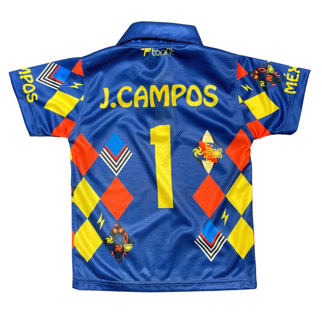 🧤 ¡Uniforme Jorge Campos 1993 Azul Rey para Niño - El "Brody" con un Estilo Inconfundible! ⚽️ TOPFIT 🌟