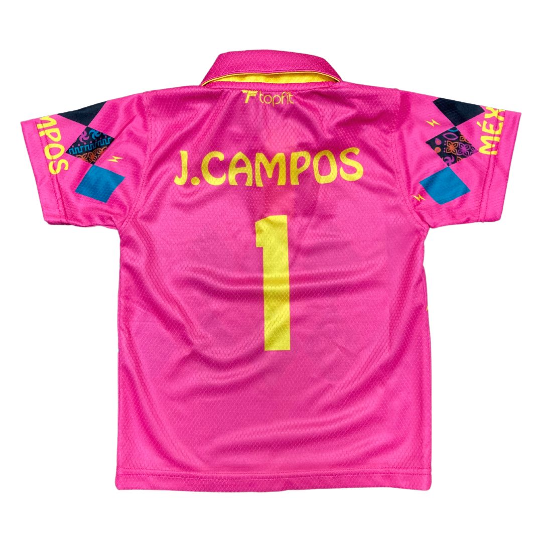 🧤 ¡Uniforme Jorge Campos 1993 Rosa para Niño - El Estilo Único y Colorido del "Brody"! ⚽️ TOPFIT 🌟