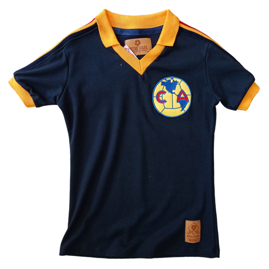 Jersey Retro Club América 1978 Azul Marino – Un emblema de la tradición y gloria 💙🦅