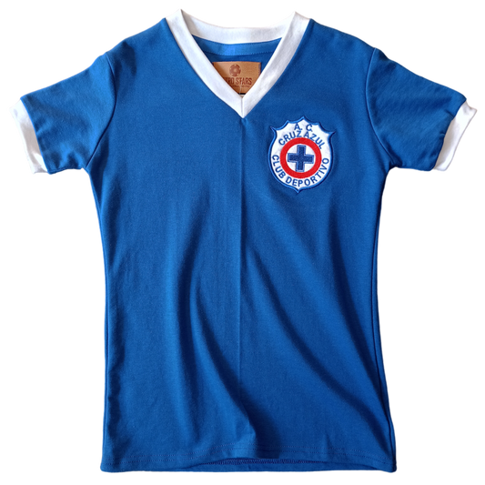 Jersey Retro Cruz Azul 1965 – La primera gloria de La Máquina ⚪🔵