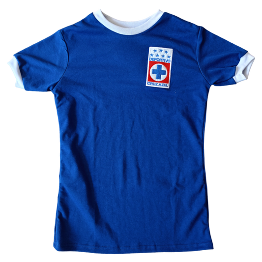 Jersey Retro Cruz Azul 1980 Azul – El poder de La Máquina ⚪🔵