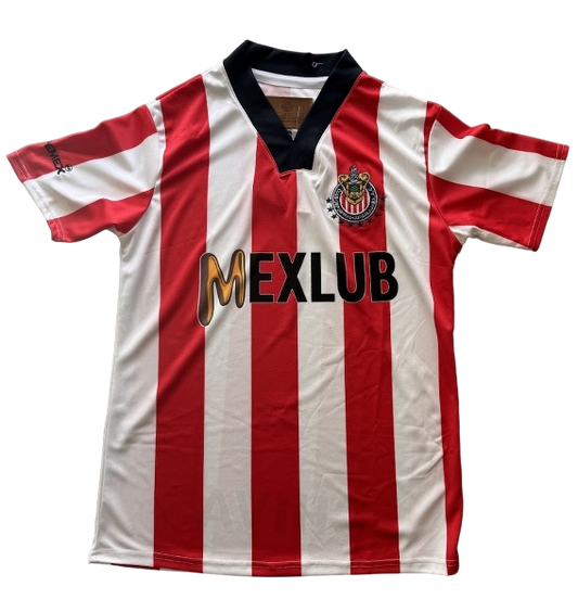 Jersey Retro Chivas 1997 - Local Rayado 🐐❤️🤍💙