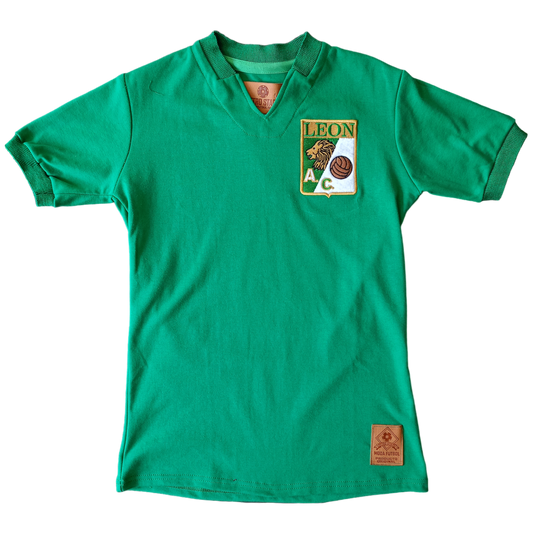 Jersey Retro Club León 1977 Verde – La leyenda de La Fiera 🦁💚