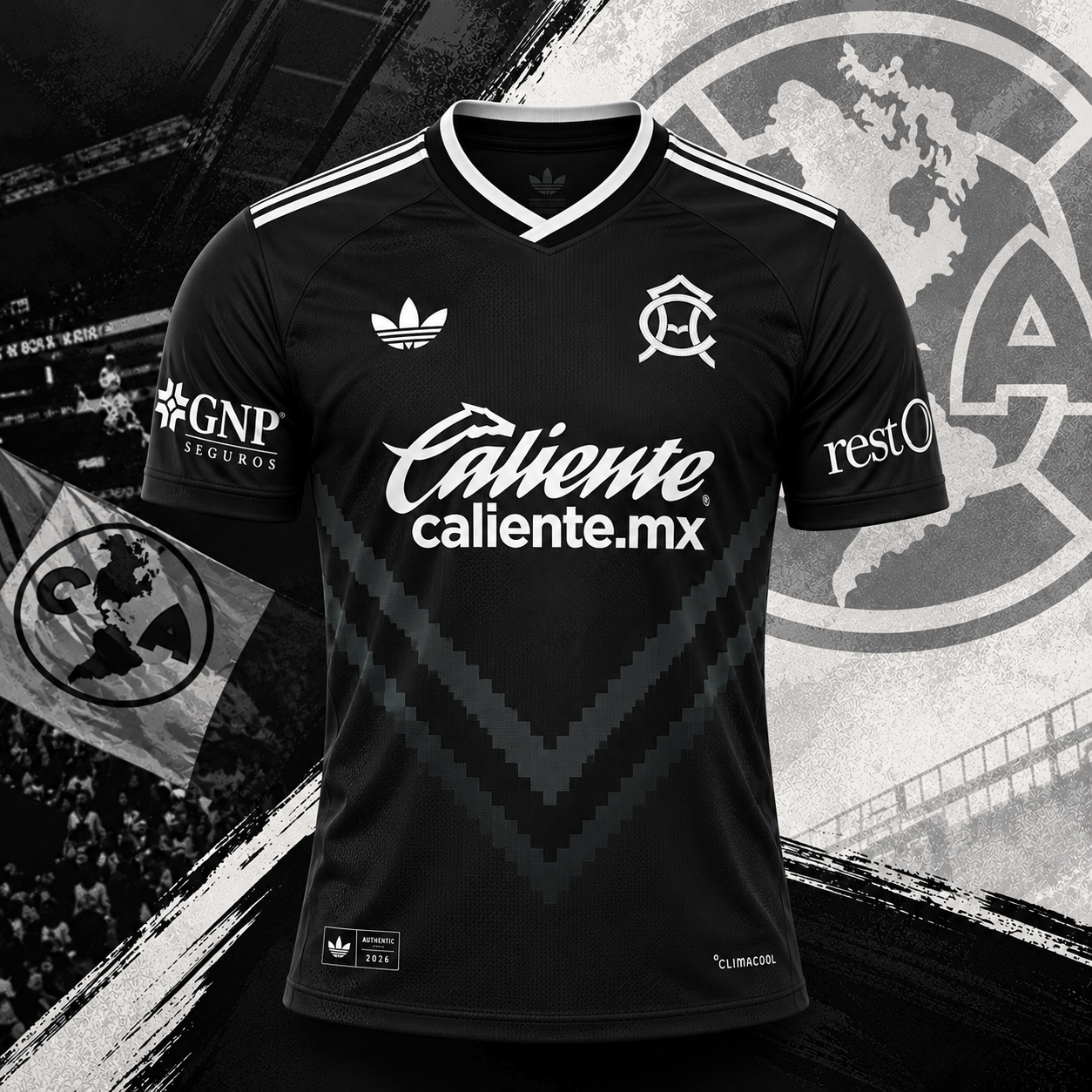 Jersey Club América 2026 Local Negro – Rép.
