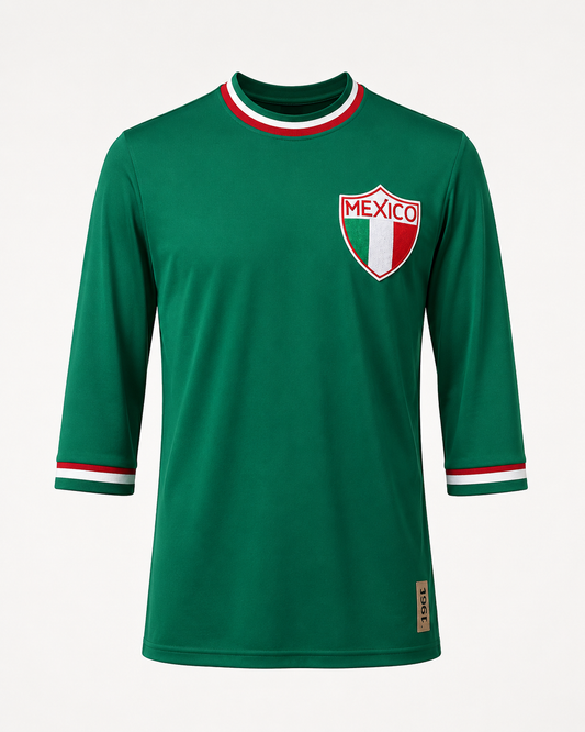 Jersey Retro México 1966 Manga 3/4 – Mundial Inglaterra
