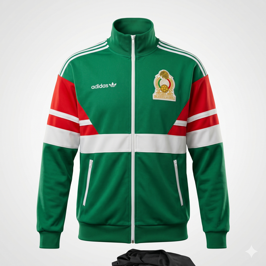 Chamarra Adidas México Retro Edición Especial Verde Tricolor